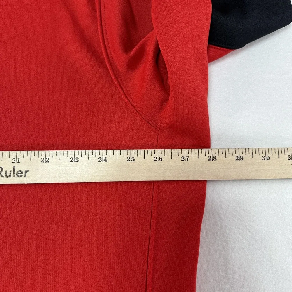 Ohio State Buckeyes Hoodie Mens 2XL Red Zip NCAA Football Nike Dri Fit On Field